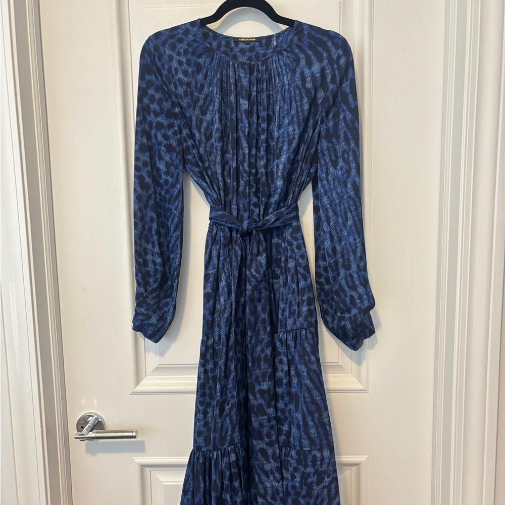 Kobi Halperin Poppi Blue Patterned Women's Dress